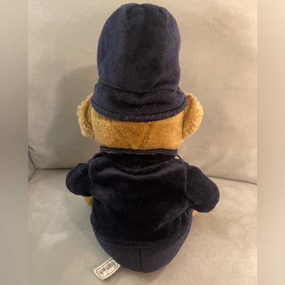 Vintage 1970s Blue Velvet Harrods Knightsbridge London Police Teddy Bear 12'' - Picture 3 of 7